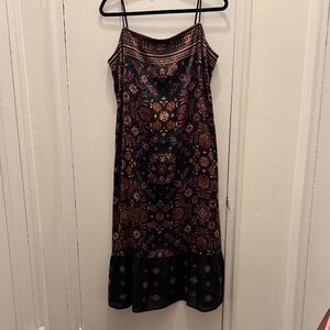 Johnny Was Silk Midi Dress